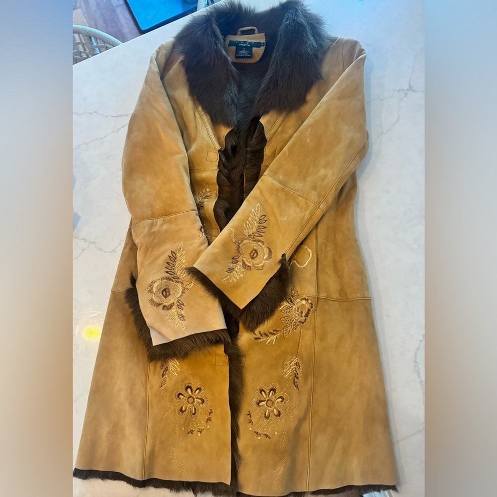 Luxe Arden B goat skin jacket